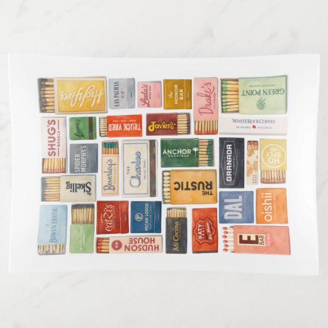 Dallas Matchbook Trinket Tray (Front)