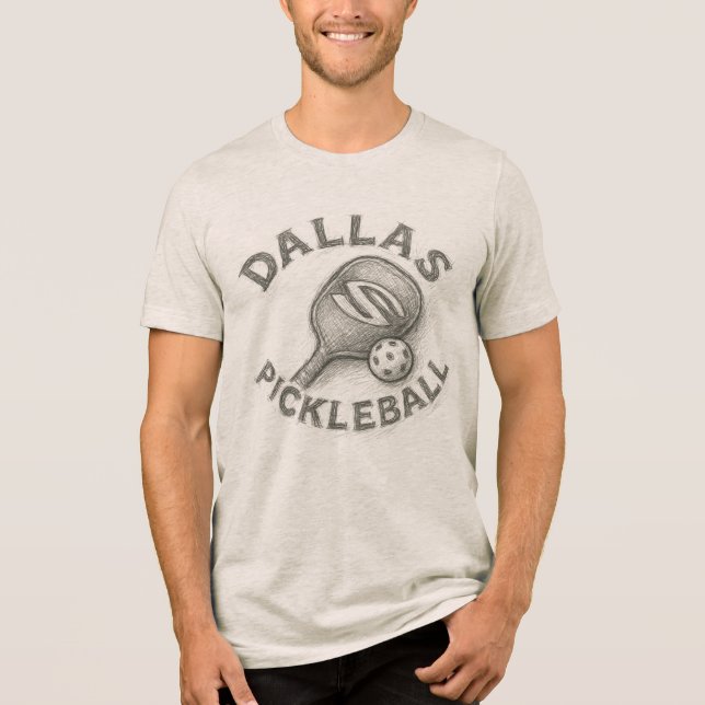 DALLAS PICKLEBALL II Tri-Blend SHIRT (Front)