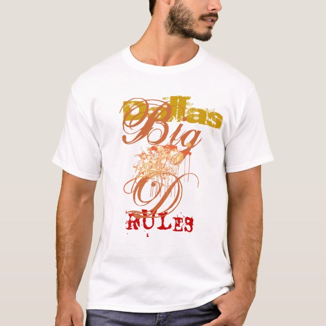Dallas Rules Abstract T-Shirt (Front)