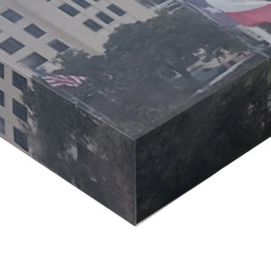 Dallas Skyline Faux Canvas Print