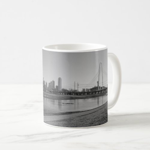Dallas Skyline Grayscale Coffee Mug