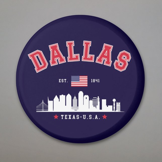 Dallas Skyline Heritage Magnet (Creator Uploaded)