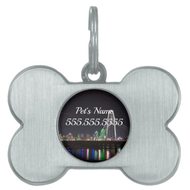 Dallas Skyline Hunt Pet ID Tag (Front)