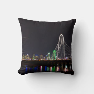 Dallas Skyline Hunt Throw Pillow