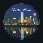 Dallas Skyline Magnet<br><div class="desc">For tourists and locals alike, there is nothing quite like the beautiful Texas sky on a nice warm night. Show your pride for visiting or living here.</div>