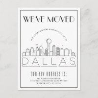 Dallas Skyline Modern Deco | Change of Address