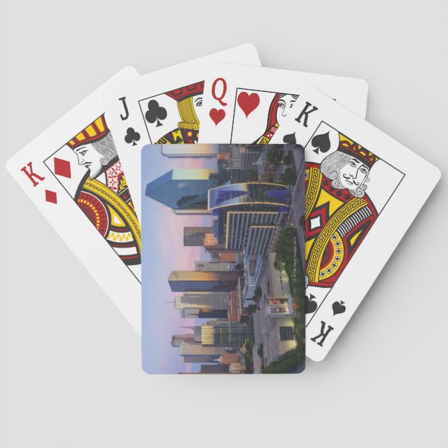 Dallas Skyline Poker Cards (Back)