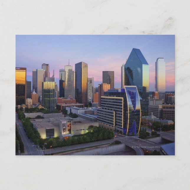 Dallas Skyline Postcard (Front)