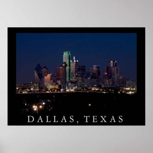 Dallas Skyline Poster (Front)