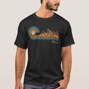Dallas Skyline Retro Dallas Fan Texas Vintage T-Shirt