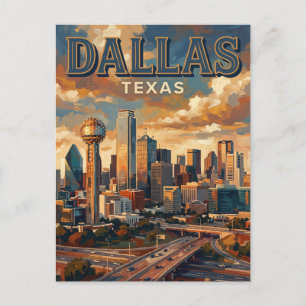Dallas Skyline Texas Postcard