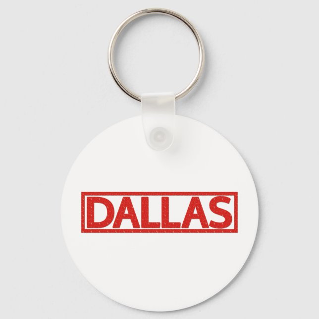 Dallas Stamp Keychain (Front)