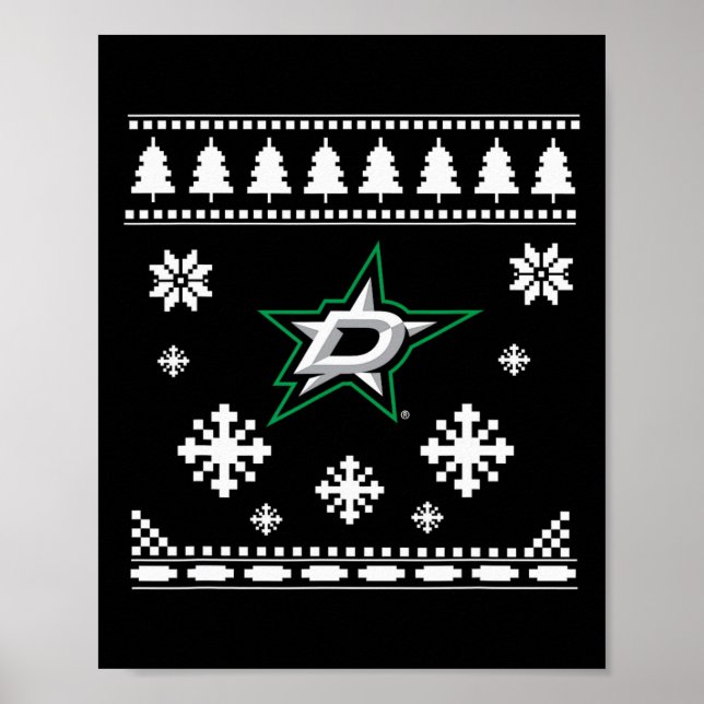 Dallas Stars Ugly Christmas Sweater Holidaze  Poster (Front)