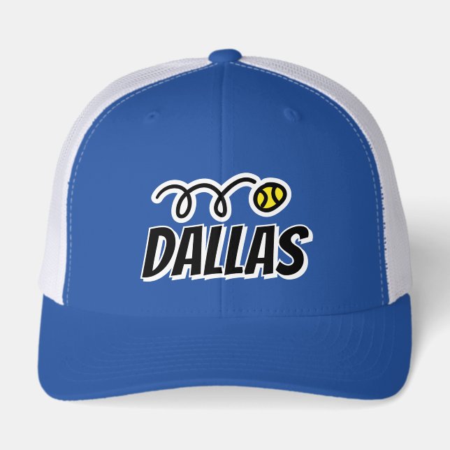Dallas tennis cap with open mesh back (Front)