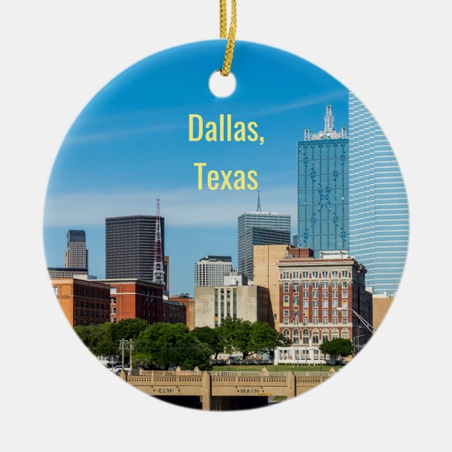 Dallas, Texas, 2 sided ornament (Front)