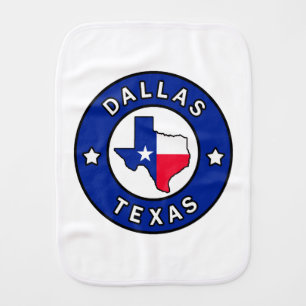 Dallas Texas Baby Burp Cloth