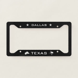 Dallas Texas Cowboy Hat License Plate Frame