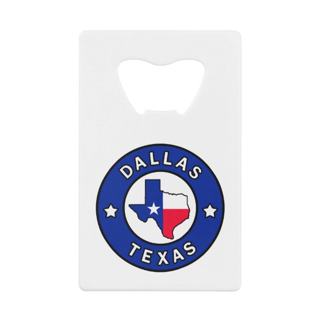 Dallas Texas Credit Card Bottle Opener (Front)
