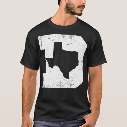 Dallas Texas D Navy T_Shirt