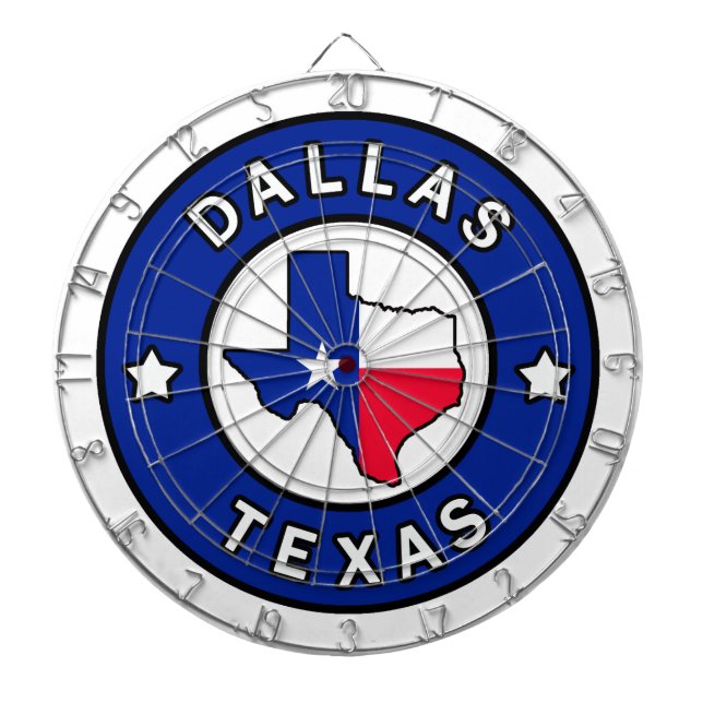 Dallas Texas Dart Board (Front)