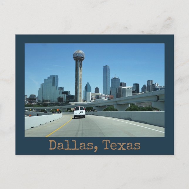 Dallas Texas Designer Postcard (Front)