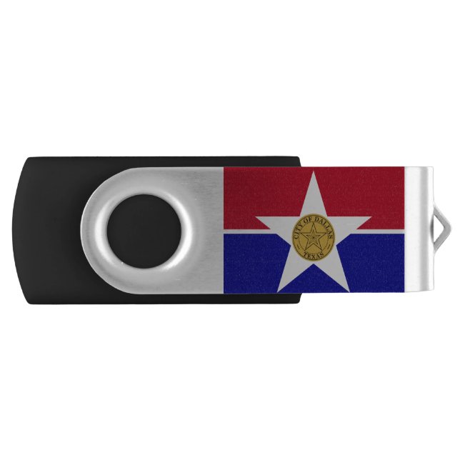 Dallas Texas Flag Flash Drive (Front)