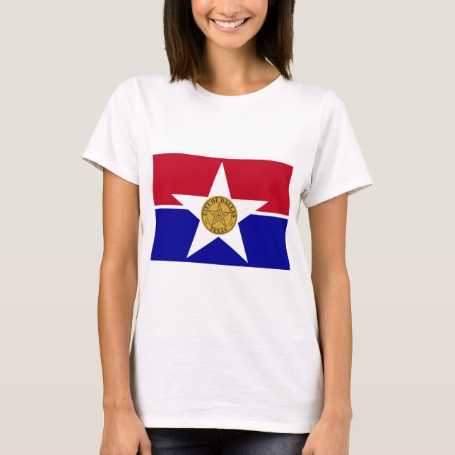 Dallas Texas Flag T-Shirt (Front)
