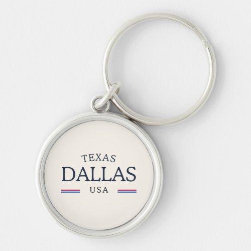 Dallas Texas Heritage – Classic Cream Keychain