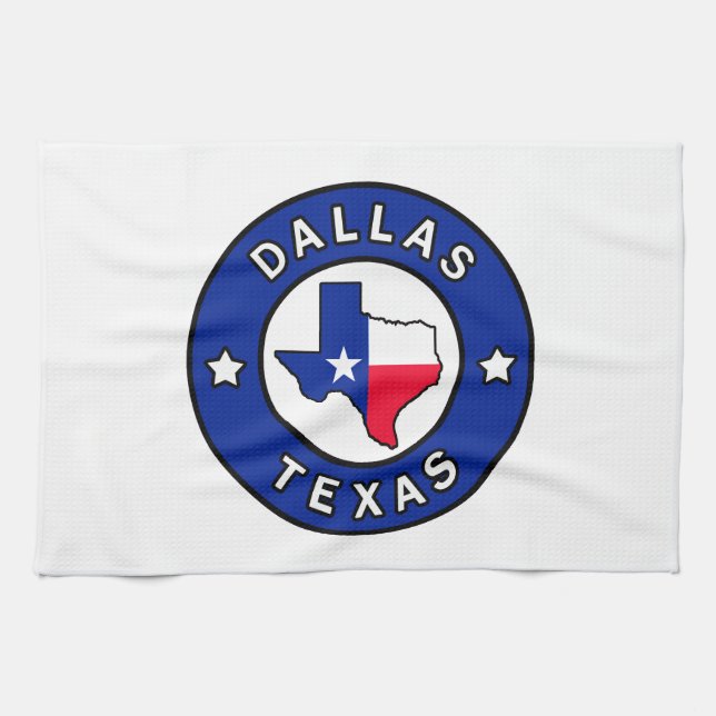 Dallas Texas Kitchen Towel (Horizontal)