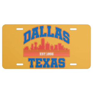 Dallas,Texas License Plate