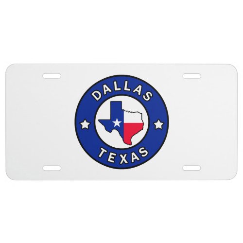Dallas Texas License Plate