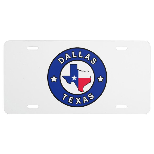 Dallas Texas License Plate (Front)