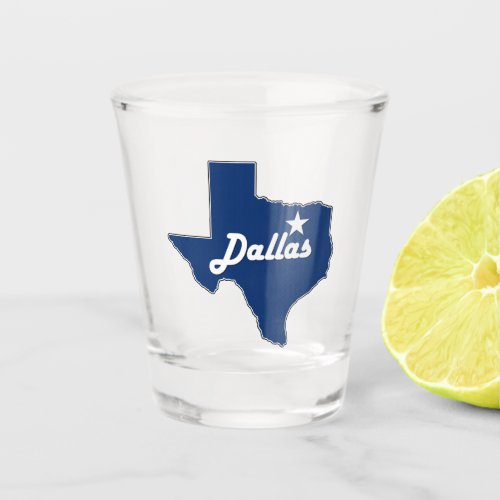 Dallas Texas Lonestar State Map Fun Texan Shot Glass