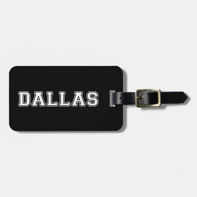 Dallas Texas Luggage Tag (Front Horizontal)