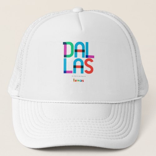 Dallas Texas Mid Century Pop Art Trucker Hat