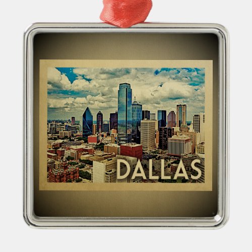 Dallas Texas Ornament Vintage Travel