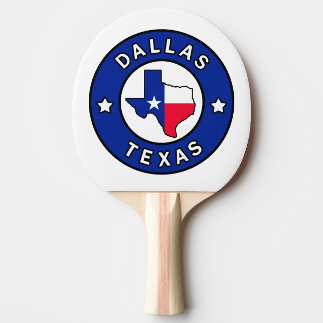 Dallas Texas Ping Pong Paddle (Front)