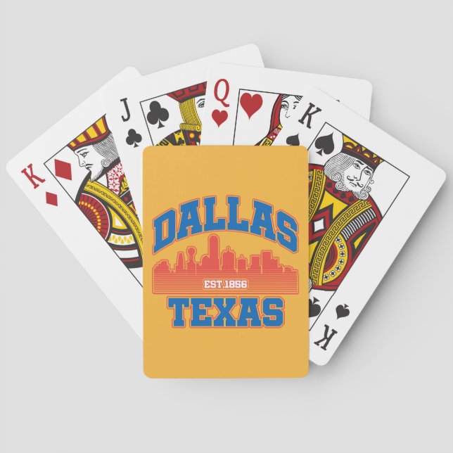 Dallas,Texas Poker Cards (Back)