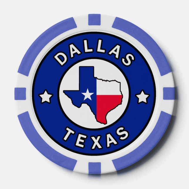 Dallas Texas Poker Chips (Front)