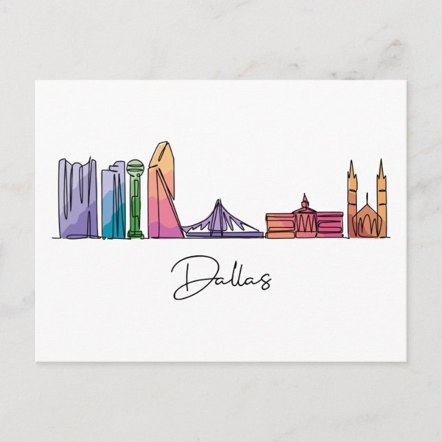 Dallas TEXAS Postcard (Front)