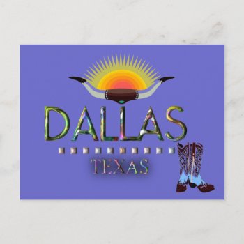 Dallas  Texas Postcard by ImpressImages at Zazzle