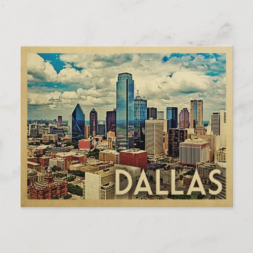 Dallas Texas Postcard Vintage Travel