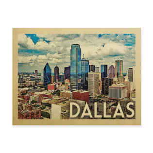 Dallas Texas Postcard Vintage Travel Dallas Texas Postcard Vintage Travel
