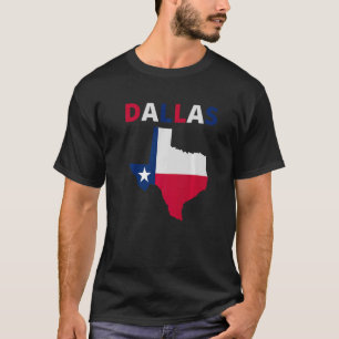 Dallas Texas Red White and Blue State T-Shirt