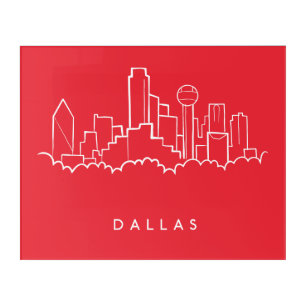 Dallas Texas Skyline Acrylic Print