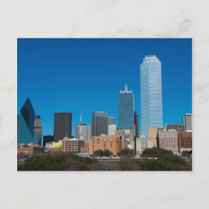 Dallas Texas skyline at sunset Postcard