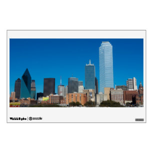 Dallas Texas skyline at sunset Wall Decal