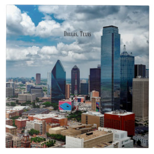 Dallas, Texas skyline Ceramic Tile