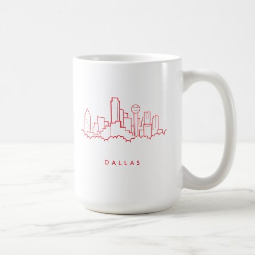 Dallas Texas Skyline Coffee Mug