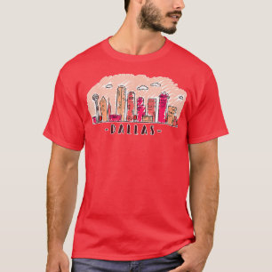 Dallas Texas Skyline DFW TX City   4  T-Shirt